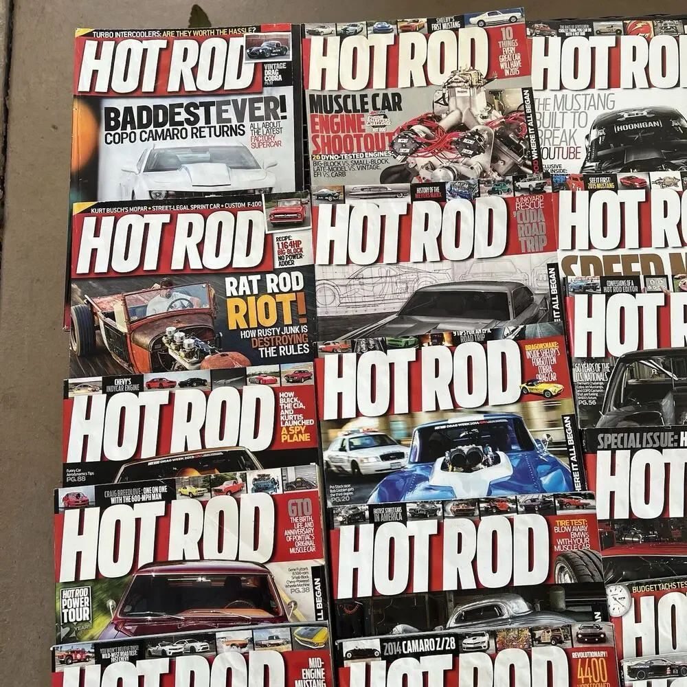 42 HOT ROD MAGAZINE From YEARs 2009-2016 Not Complete Various Months